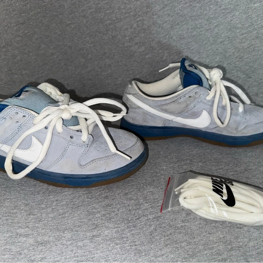 Nike Dunk Low Pro SB Boarder Blue & White Size 6 - Picture 5 of 10